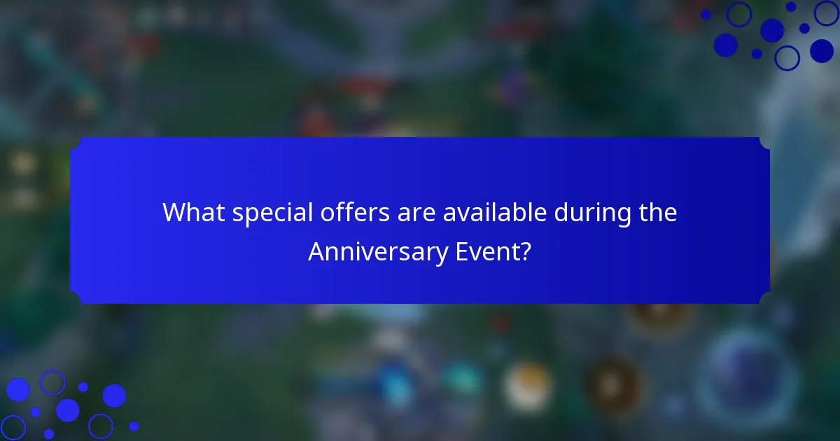 What special offers are available during the Anniversary Event?